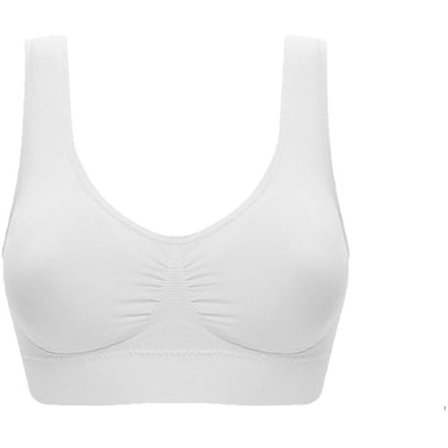 Sømløs sports-bh til kvinder, komfortabel trådløs trænings-yoga-bh, sove-bh til piger, ultratynd full cup crop tops shapewear strækbar bh