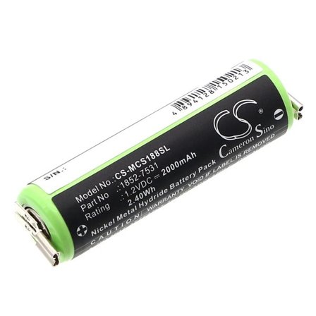 Batteri till Rakapparat för Wella Xpert HS50, Tonde Eco S, Profi XS m.fl.