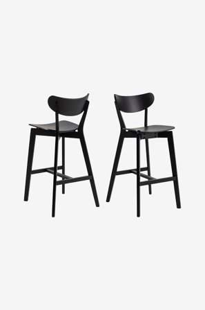 NORDFORM - Barstol Roxby 2-pack - Svart - Barstolar & pallar - Från Homeroom