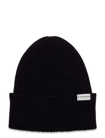 Ribbed Beanie Accessories Headwear Beanies Svart WOOLRICH