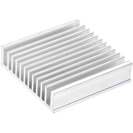 Elektronisk kylfläns för MOS GPU IC-chip silver 50 x 50 x 13 mm