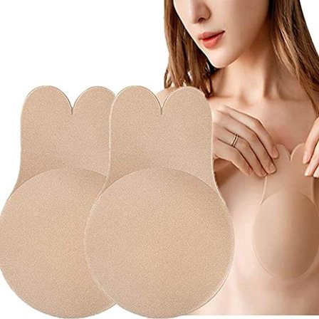 Rintaliivien tuki (11,5*16*0,5cm, L) - Liimautuva rintaliivi olkaimettomat selkämyksettömät Inv