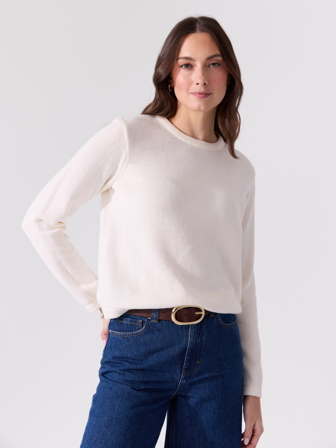 MATCH - Malou genser - Va Vite - Str. XXXL - Dame - Gensere & Cardigans - Hvit - 100% bomull