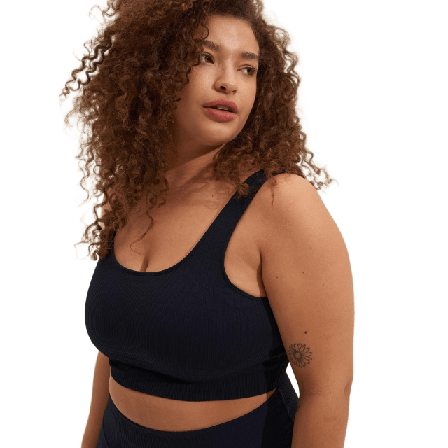 aim'n Ribbed Seamless Bra Träningskläder Dam Blå XL