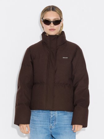 Holzweiler Tech Wool Down Jacket - Dk. Brown - Women's - S