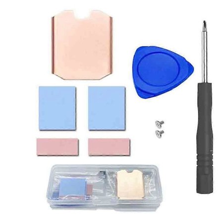 SSD Kobber Varmespreder Bærbar Polert Varmesprederplate Rustfri Kjøling Termisk Pute M.2 2230 For Steam Deck Spillkonsoller