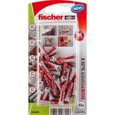 Fischer Universalpl Duopower 6X50 Bk A8 stk