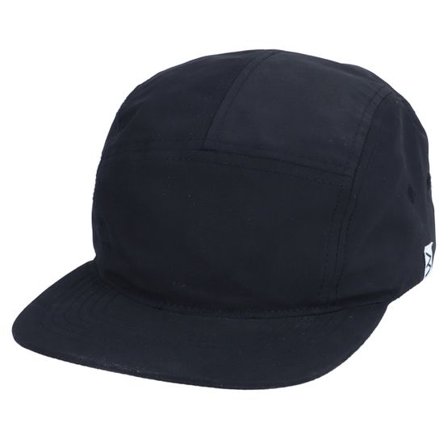 Wei - Svart 5panel Keps - Woah Flat Black 5-Panel @ Hatstore