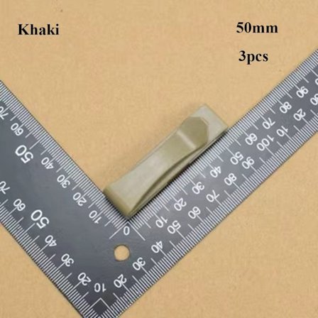 3stk Molle Webbing Spenne Belteendeklips KHAKI 50MM
