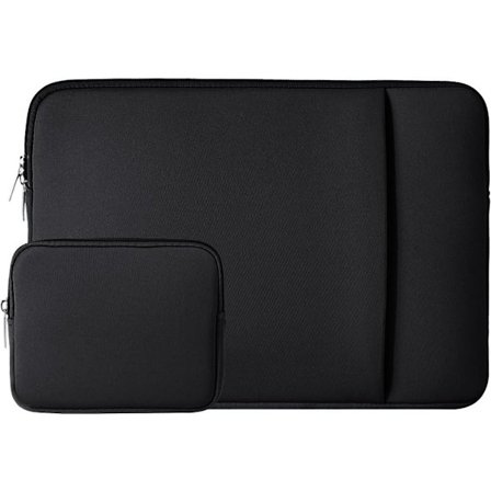 Laptop Sleeve / Taske - 15,6 Tommer - 2 - Delt Ekstra Rum - Laptop Sleeve m/ Taske
