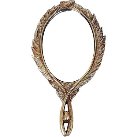 Vintage Håndspejl Barok Antik Dekoration Håndholdt Spejl Bærbar Kommode Personlig Makeup Spejl Damer Pige