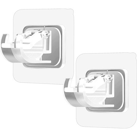 2-pack gardinstångshållare utan borrning