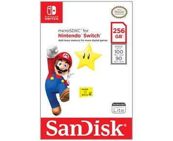 SanDisk Micro SDXC Nintendo 256GB - 256GB microSDXC-minneskort till Nintendo Switch