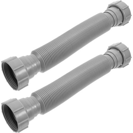 2-pak fleksibel afløbsslange til vask - udtrækkelig og holdbar