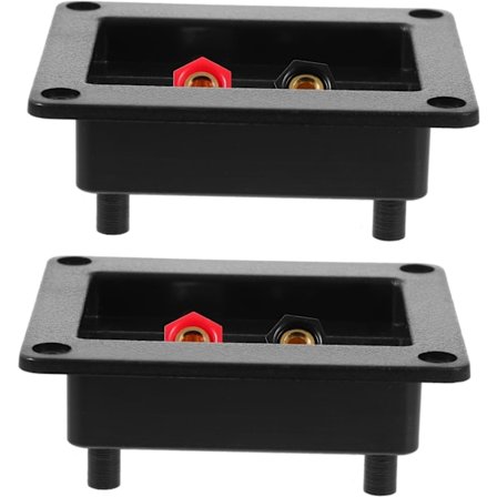 2-pak Abs Kobber Materiale Højttalerterminaler Højttalerboks Konnektor til Subwoofer Højttaler