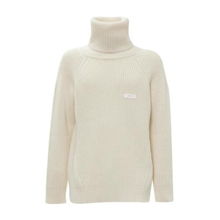 Gcds, Sweater with Logo Patch Wit, Heren, Maat:S