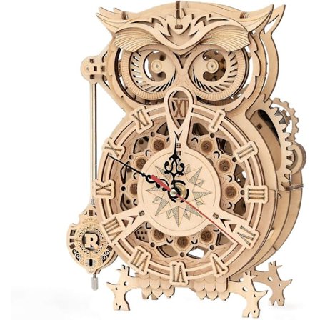 Ugleklokke 3D Tremodellsett For Voksne Trepuslespill For Voksne