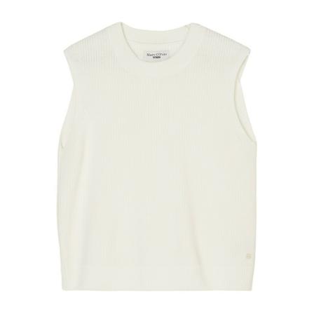 Marc O'Polo Sleeveless jumper in a regular fit Hvid, Dame Striktrøjer, Størrelse: 2XS