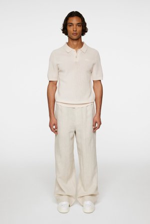 J.Lindeberg - Reymond Structure Knit Polo - Fashion - Grey - Men - XS