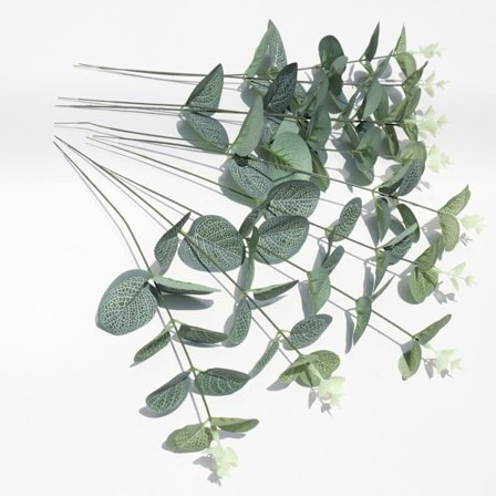 10 Silver Dollar Eucalyptus Buketter til Bryllupper & Events, Kunstige Blade, 10 stk. Sæt