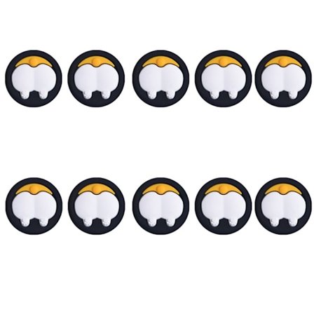 10 stk Rocker Caps Joystick Deksel SVART 10 STK 10 STK