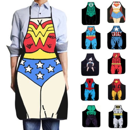Marvel Superhero Restaurant BBQ Kjøkken Matlaging Baking Cosplay zy