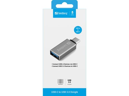 Sandberg USB type C-adapter - 24 pin USB-C til USB-type A