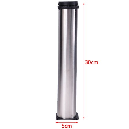 Justerbara skåpsben Köksfötter i rostfritt stål Runda Sta