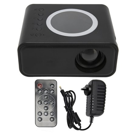 Mini Portabel Projektor Full High Definition 1080P LED Projektor Hemmabio Filmprojektor för IOS för Android Laptop Svart AU-kontakt