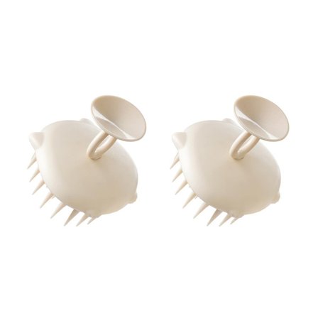 Sugkopp Hårbotten Massager Schampo Borste - 2 Pack, Silikon Hårbotten Skrubber för Hårbottenvård