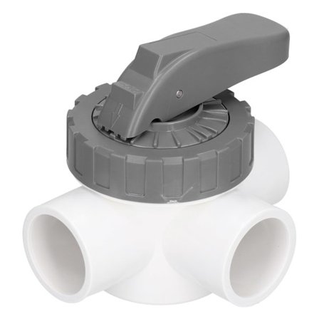 3-veis ventil for basseng Svømmebasseng Spa Avledningsventil Erstatningsdeler V40 3A