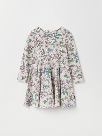 Polarn O. Pyret - Floral twirl dress - 92 - Childrenswear - beige