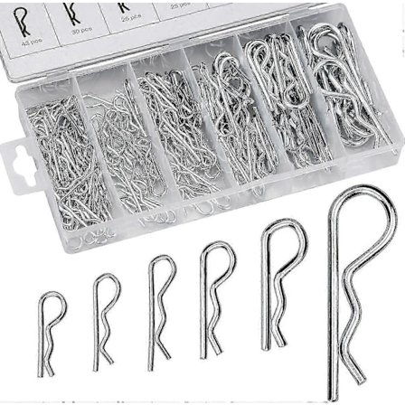 150 stk. Split Span Pins, R Clips Fastholdelsesstifter Sortimentssæt af Split Pins til Autoreparation