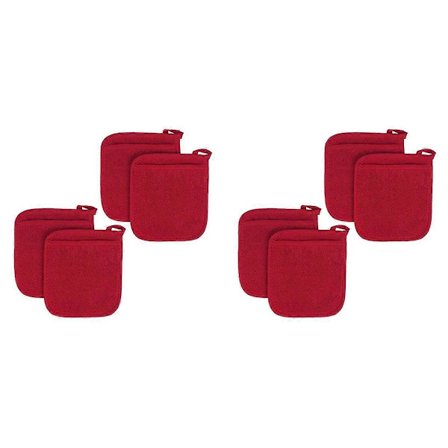 8 stk Gryteklut i Bomullsstoff med Løkker, Håndkle Grytekluter, Kjøkkenhåndkle, Pute Lommeverktøy P