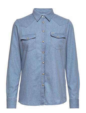 Ls Denim Shirt Blue Wrangler