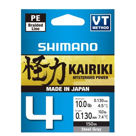 Shimano Kairiki 4 150m Steel Gray - 0.10mm 6.8kg