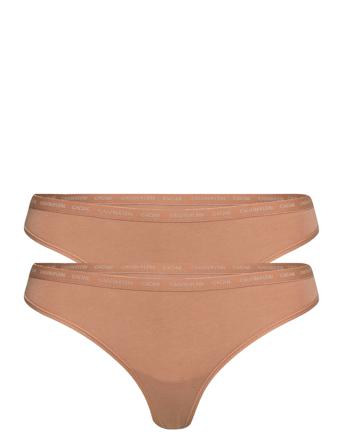 Thong 2Pk Brown Calvin Klein