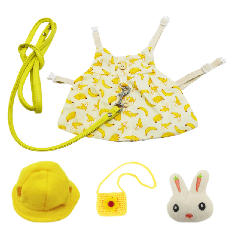 Söt Bunny Pet Väst Accessoarer Leash Rabbit Kläder