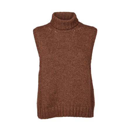 Basic Apparel Kerala Vest Brun, Dame Rullekraver, Størrelse: XS