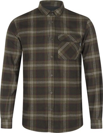 Seeland Glen Flannel Shirt Pine Green Check