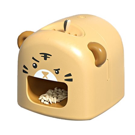 Automatisk Elektrisk Solsikkefrøåpner Søt Kjæledyrformet Skreller for Barn Gul