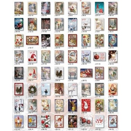 20-pakning Julekort Julepostkort God Jul & Godt Nyttår