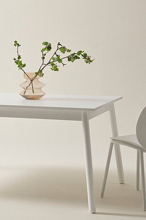 Jotex - Ruokapöytä 90x180 Cm White Mdf/ Metal White mdf/ metal - KINNA - Osta Ruokapöydät Jotex