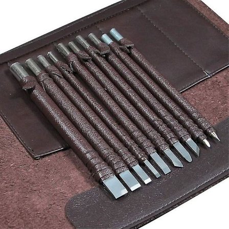 10 st Tungsten Alloy gravyrverktyg Hårdmetallgravyr set - high quality