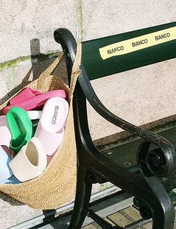 Bianco Biajulia Slipper - Blue - 37-38