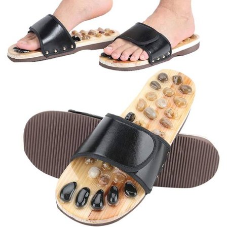 Hierovatut tossut 37-38, tehokkaat jalkaterän refleksisandaalit, luonnolliset