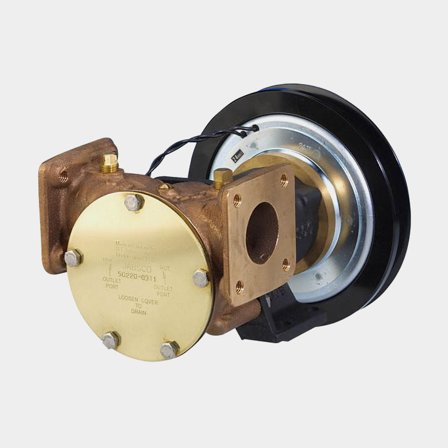 Pump med remskiva 2xA spår 12V