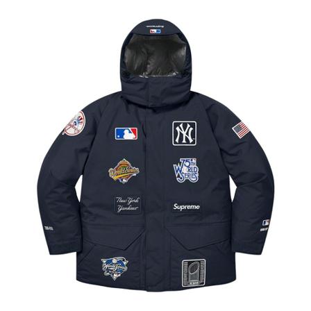 Supreme, Down Jackets Blauw, Heren, Maat:L