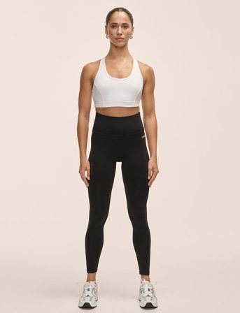 Casall Low Waist Illusion Tights - Black - S