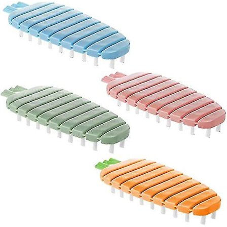 4 st Flexibla Grönsaks- och Fruktborstar Potatis Skrubb